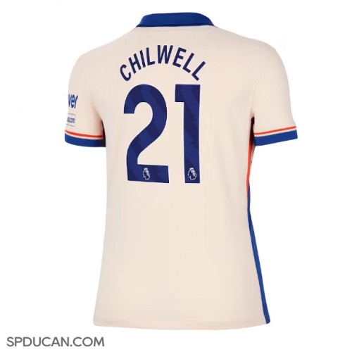 Zenski Nogometni Dres Chelsea Ben Chilwell #21 Gostujuci 2024-25 Kratak Rukav